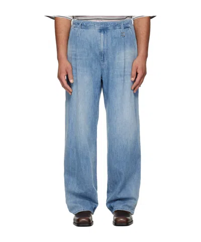 Wooyoungmi Lightweight Tapered Jeans In Blue