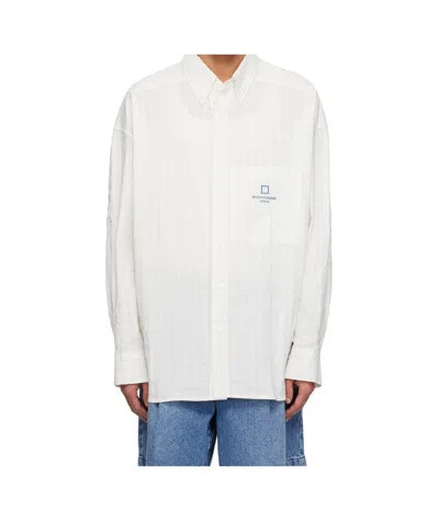 WOOYOUNGMI LINEN STRIPED SHIRT