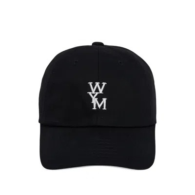 Wooyoungmi Logo Baseball Cap In Black