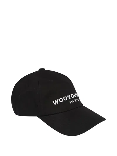 Wooyoungmi Logo-embroidered Baseball Cap In Black