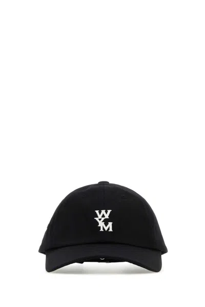 Wooyoungmi Logo Embroidered Baseball Cap In Black
