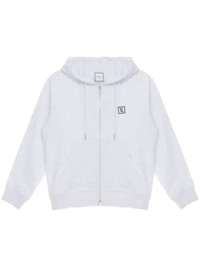 Wooyoungmi Logo-embroidered Hoodie In White