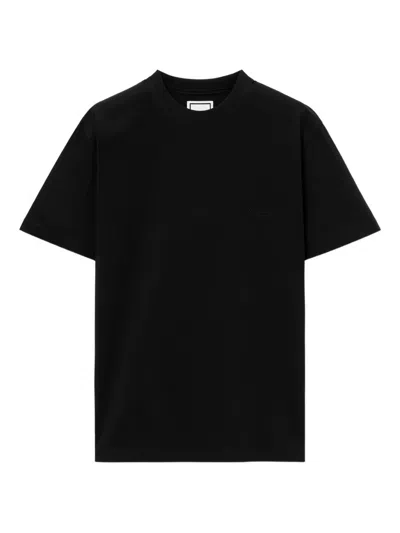 Wooyoungmi Logo-embroidered T-shirt In Black
