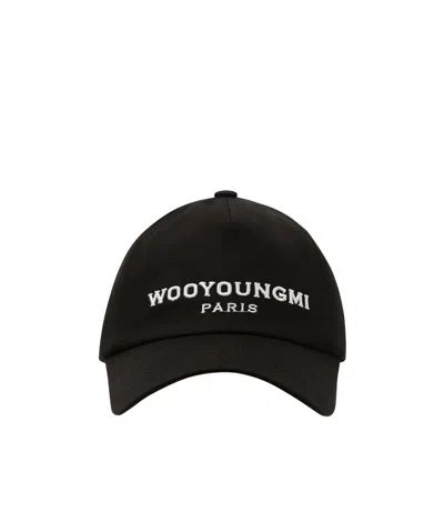 Wooyoungmi Logo Hat In Black
