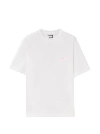 Wooyoungmi Logo Short-sleeved T-shirt In White