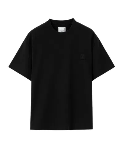 WOOYOUNGMI LOGO-PATCH COTTON T-SHIRT