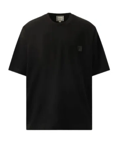 WOOYOUNGMI LOGO-PATCH COTTON T-SHIRT