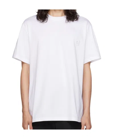 Wooyoungmi Logo-patch Cotton T-shirt In White