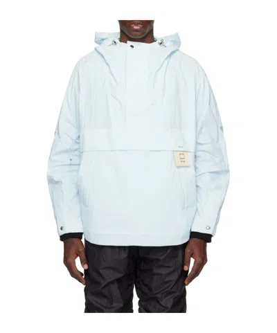 Wooyoungmi Logo-patch Hooded Raincoat In White
