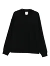 Wooyoungmi Logo-patch Long-sleeved Sweater In Black