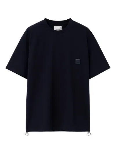Wooyoungmi Logo Patch T-shirt In Black