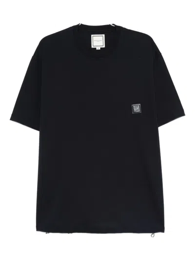 Wooyoungmi Logo-patch T-shirt In Blue
