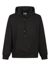 Wooyoungmi Classic Black Hoodie With Signature Logo Accents In Black