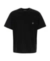 Wooyoungmi Black Cotton Back Logo T-shirt In Black