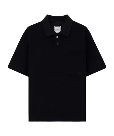 Wooyoungmi Logo Pocket Polo Shirt In Black