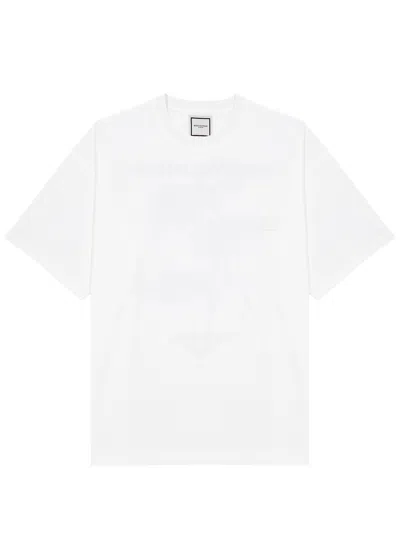 Wooyoungmi Logo Printed Cotton T-shirt In White