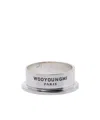 Wooyoungmi Logo Ring In Silver