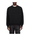 Wooyoungmi Logo Round-necked Sweater In Black