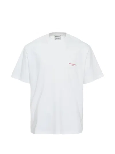 Wooyoungmi White Logo Cotton T-shirt