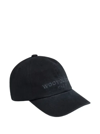 Wooyoungmi Logo-embroidered Cap In Gray