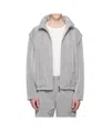 Wooyoungmi Gray Nylon Track Jacket In Gray