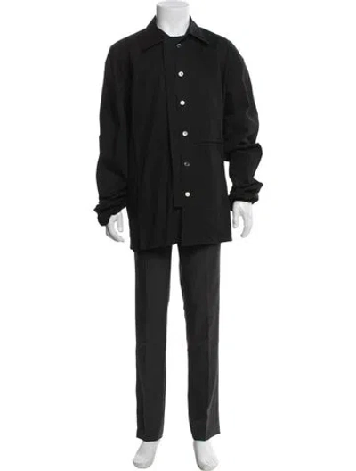 Pre-owned Wooyoungmi Long Sleeve Shirt In Black