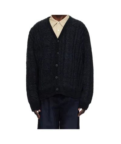 Wooyoungmi Long-sleeved Cardigan In Black