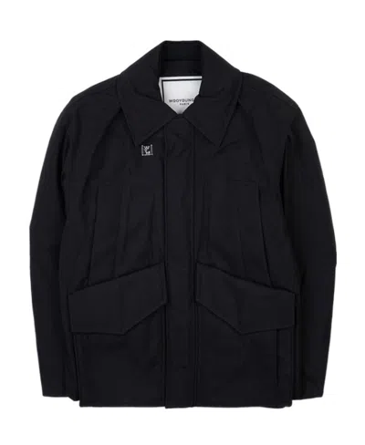 Wooyoungmi Long-sleeved Casual Jacket In Black