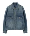 Wooyoungmi Long-sleeved Denim Coat In Blue