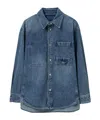 Wooyoungmi Long-sleeved Denim Shirt Jacket In Blue