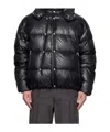 Wooyoungmi Black Hood Goose Down Jacket In Black