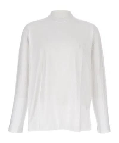 Wooyoungmi Long-sleeved Logo T-shirt In White