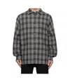 Wooyoungmi Long-sleeved Plaid Shirt In Black