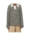 Wooyoungmi Long-sleeved Polo Shirt In Multicolor
