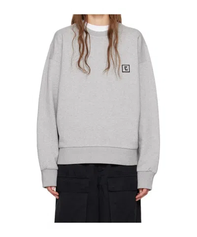 Wooyoungmi Long-sleeved Pullover In Gray