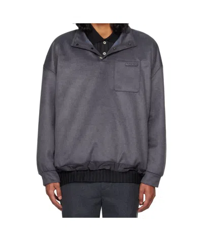 Wooyoungmi Long-sleeved Sweater In Black