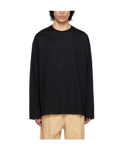 Wooyoungmi Long-sleeved T-shirt In Black