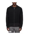 Wooyoungmi Long-sleeved Zipper Sweater In Black