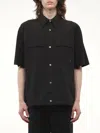Wooyoungmi Black Banding Short Sleeve Shirt