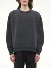 Wooyoungmi Gray Dying Back Logo Sweatshirt In Gray