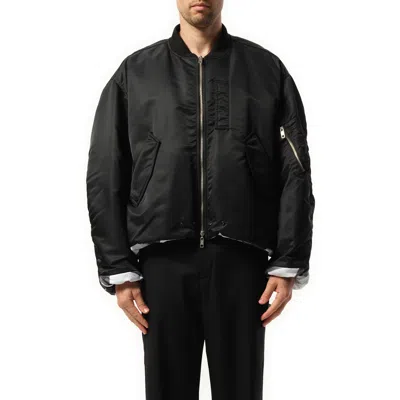 Wooyoungmi Men's Reversible Bomber Jacket In Black