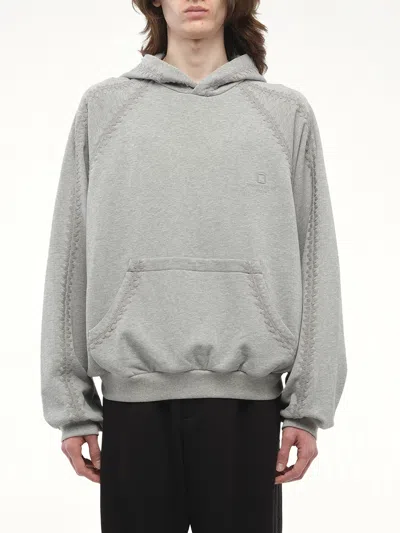 Wooyoungmi Men's Whipstitch Hoodie In Gray