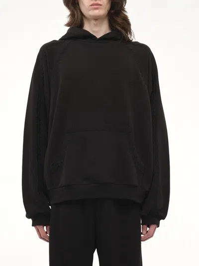 Wooyoungmi Men's Whipstitch Hoodie In Black