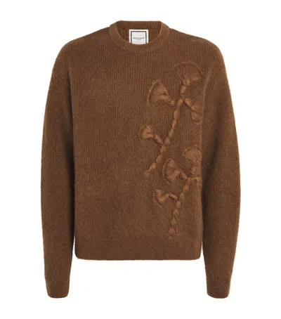 Wooyoungmi Mohair-wool-blend Rope-stich Sweater In Multi