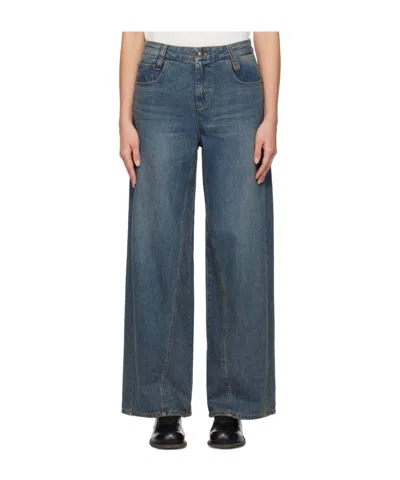 Wooyoungmi Multi-pocket Jeans In Blue