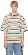 Wooyoungmi Multicolor Stripe T-shirt In Mint782m
