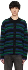 Wooyoungmi Stripe Cardigan In Fresh Green518f