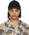 Wooyoungmi Navy Embroidered Cap In Navy 958n
