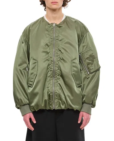 Wooyoungmi Khaki Ma-1 Reversible Bomber Jacket In Neutrals