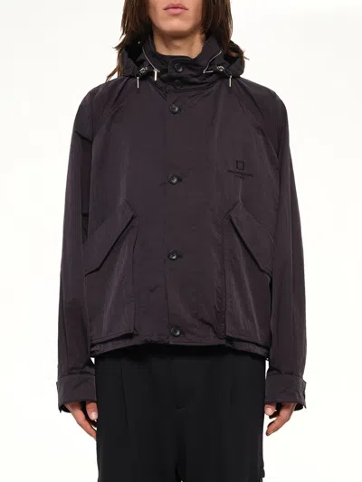 Wooyoungmi Nylon Double Pocket Jacket In Black